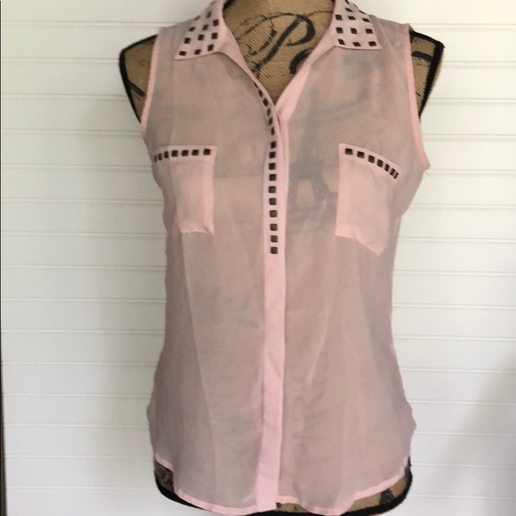 Tops - Sleeveless studded top